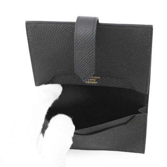 HERMES Bearn Card Case Size Mini Epsom Black - Picture 5 of 9